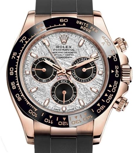 rolex daytona rose gold 116515|Rolex meteorite daytona price.